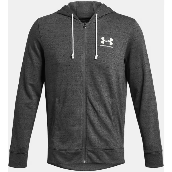  Herren-Sweatshirt UNDER ARMOUR UA RIVAL TERRY LC FZ GRAU 