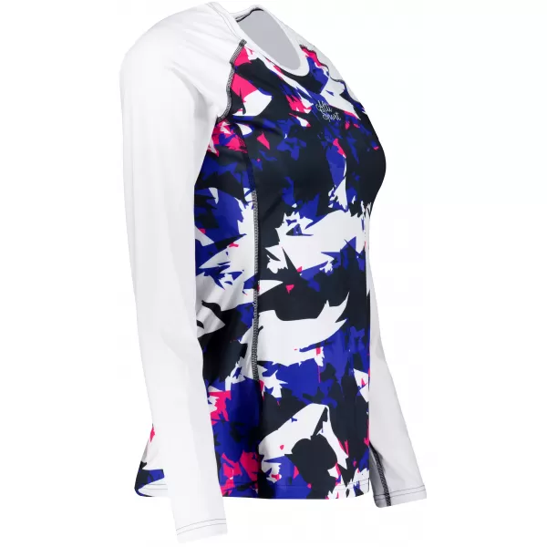  Frauen funktionales t -Shirt mit langen Ärmeln Premium ALTISPORT VOJ/ALW110TR03 VIOLETT -WEIß 