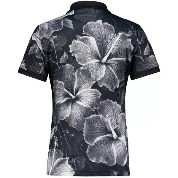  Frauenfunktional T -Shirt mit Premiumkragen ALTISPORT VOJ/ALW102TR05 SCHWARZ UND WEIß 