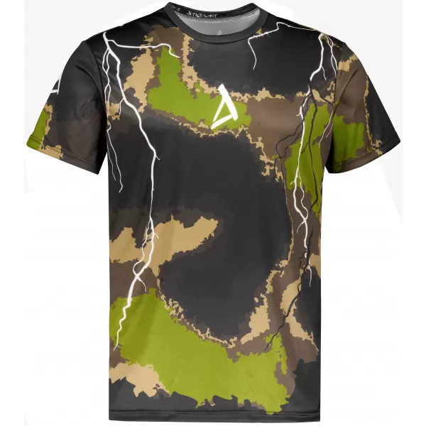  Männer funktionaler T -Shirt Premium ALTISPORT VOJ/ALM113TR01 MILITÄR 