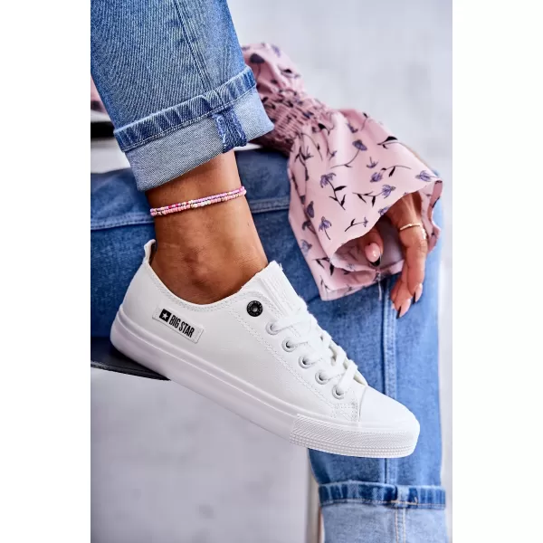  BIG STAR Damen-Sneaker KK274010 WEISS Big Star-Schuhe 