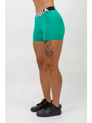Fitness-Shorts mit hoher Taille GLUTE PUMP 240 GREEN Nebbia