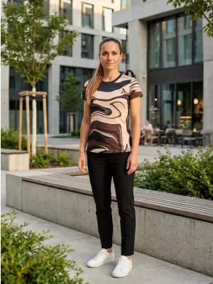 Hochwertiges Funktions-T-Shirt für Damen ALTISPORT VOJ/ALW099TR01 BRAUN