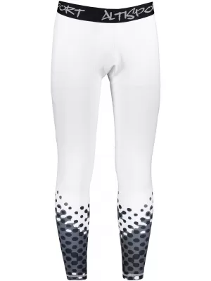Lange Premium-Sportleggings für Herren ALTISPORT VOJ/ALM109LEG01 WEIß