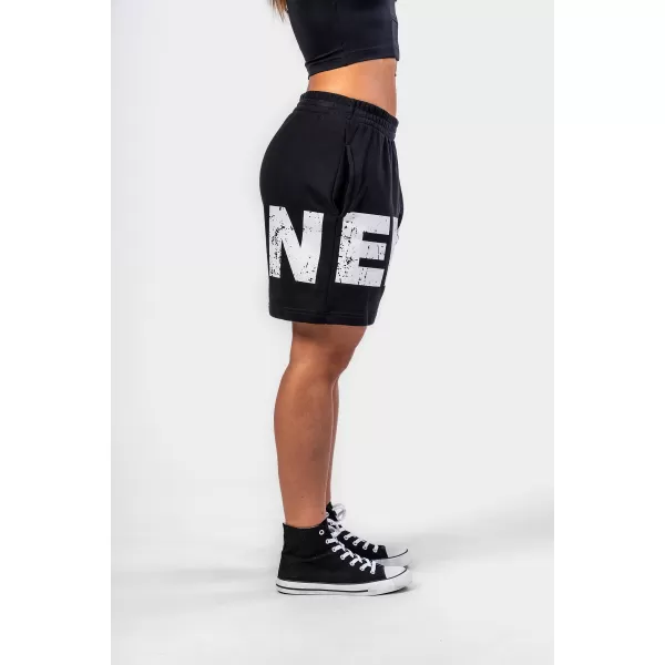  MUSCLE MOMMY 624 SCHWARZ Nebbia 6-Zoll-Sweatshorts 