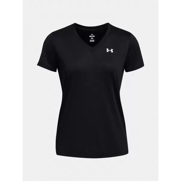  Damen-T-Shirt UNDER ARMOUR TECH SSV- SOLID 1384229-001 SCHWARZ 