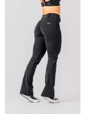 Ausgestellte Bubble Butt Leggings 2.0 POWER LIFT 308 SCHWARZ Nebbia
