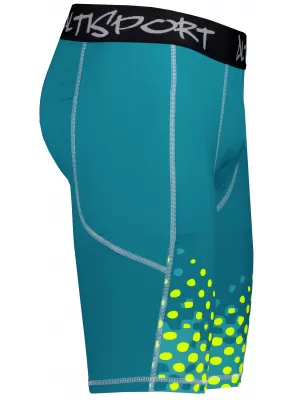 Männersport -Leggings über den Knien der Prämie ALTISPORT VOJ/ALM109LEG02 EMERALD-FLUO