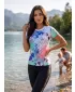 Hochwertiges Funktions-T-Shirt für Damen ALTISPORT VOJ/ALW055TR01 LILA/GRÜN