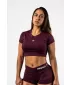 Crop-Top mit offenem Rücken STRONG BEAUTY 430 DARK RED Nebbia