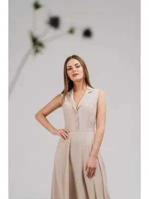 Kleid STYLOVE S409 BEIGE