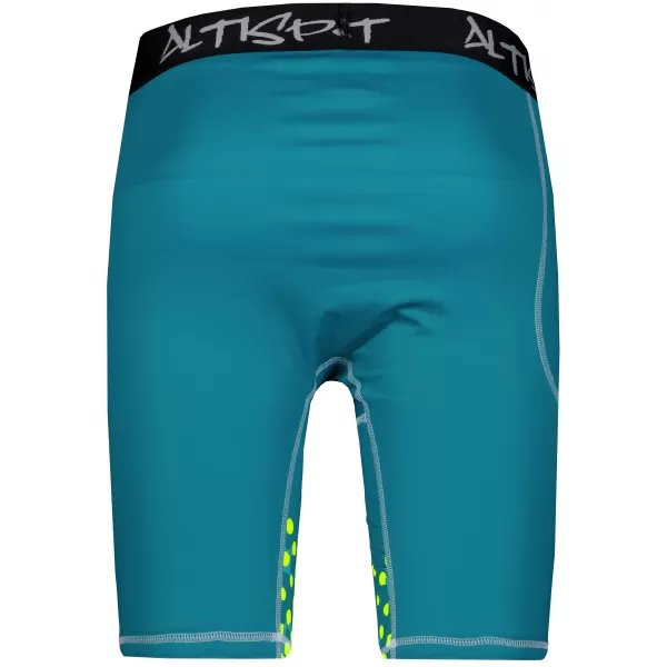  Männersport -Leggings über den Knien der Prämie ALTISPORT VOJ/ALM109LEG02 EMERALD-FLUO 