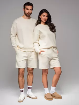 Sweatshirt + Shorts OMBRE Z108 CREME