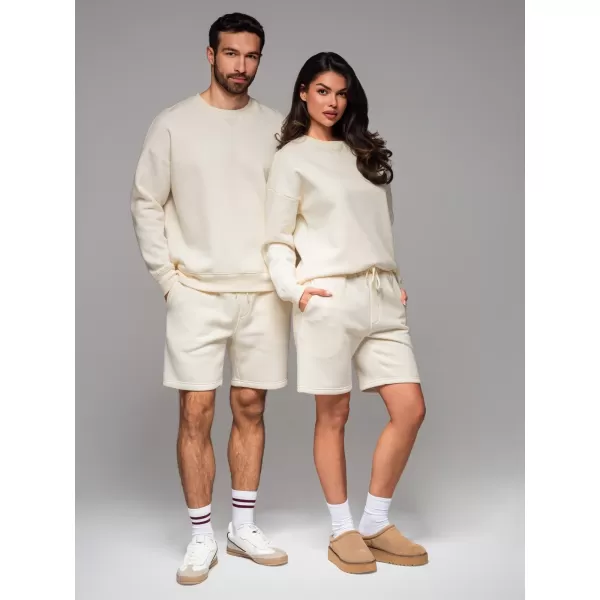  Sweatshirt + Shorts OMBRE Z108 CREME 