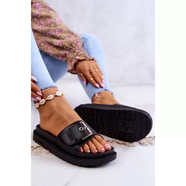  Modische Damenhausschuhe BIG STAR JJ274A307 SCHWARZ Big Star Shoes 