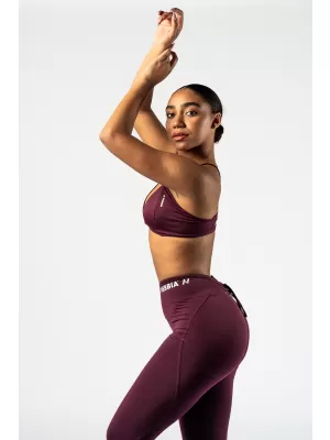 Sport-BH mit mittlerer Unterstützung TWIST-KNOT 423 DARK RED Nebbia