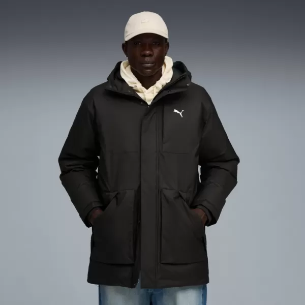  Herrenjacke PUMA PROTECTIVE HOODED DOWN PARKA 688380-01 SCHWARZ 