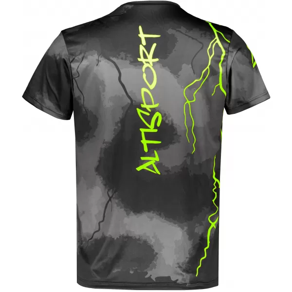  Männer funktionaler T -Shirt Premium ALTISPORT VOJ/ALM113TR01 SCHWARZFLUO GELB 