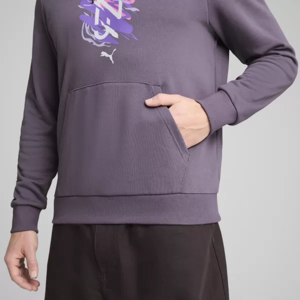  Herren -Sweatshirt PUMA NEYMAR JR CREATIVITY HOODIE 660099_01 LILA HOLZKOHLE 