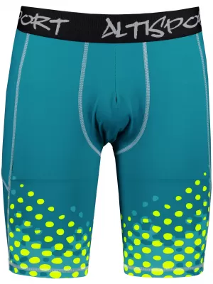 Männersport -Leggings über den Knien der Prämie ALTISPORT VOJ/ALM109LEG02 EMERALD-FLUO