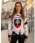 Funktionaler Sweatshirt -Prämie von Frauen ALTISPORT VOJ/ALW036SL/MI01 ABSTRAKTION