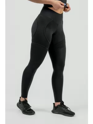 Damen-Sportleggings mit INTENSE Mesh 838 BLACK Nebbia