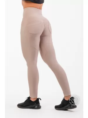 Lifting-Effekt-Bubble-Butt-Leggings mit hoher Taille 587 CREME Nebbia