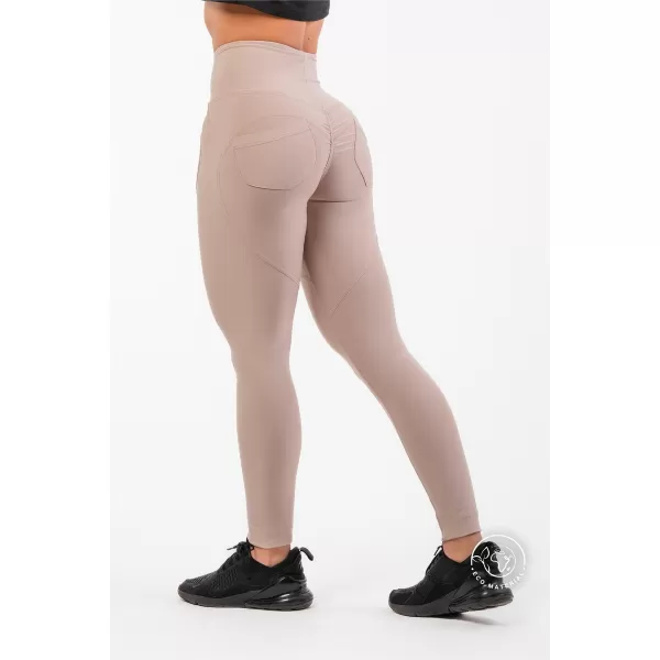 Lifting-Effekt-Bubble-Butt-Leggings mit hoher Taille 587 CREME Nebbia 