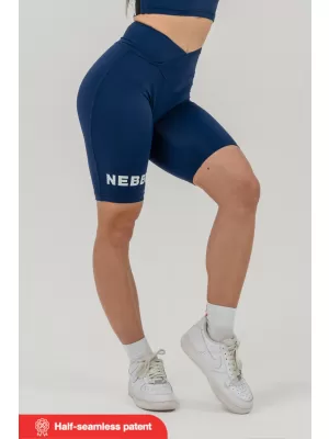 SNATCHED 614 DUNKELBLAU Nebbia 9-Zoll-Leggings mit hoher Taille