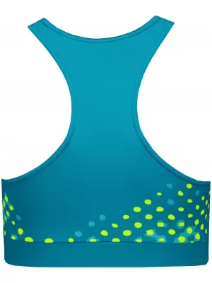 Frauenfunktional Sport Bra Premium ALTISPORT VOJ/ALW109POD01 EMERALD/FLUO GELB