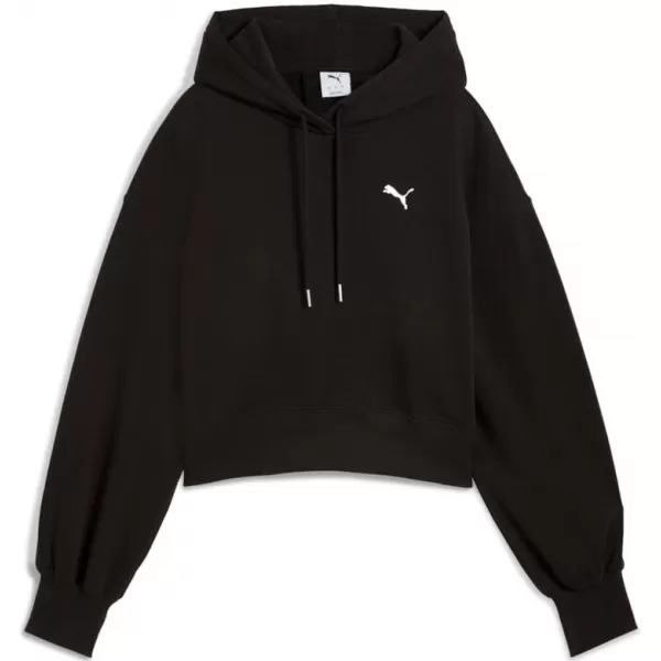  Damen Sweatshirt PUMA WARDROBE ESS RELAXED CROPPED HOODIE TR 629746-01 SCHWARZ 