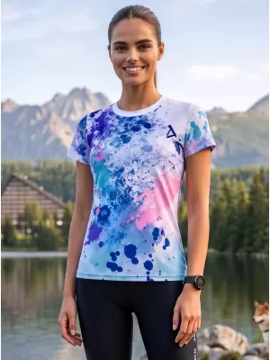 Hochwertiges Funktions-T-Shirt für Damen ALTISPORT VOJ/ALW055TR01 LILA/BLAU