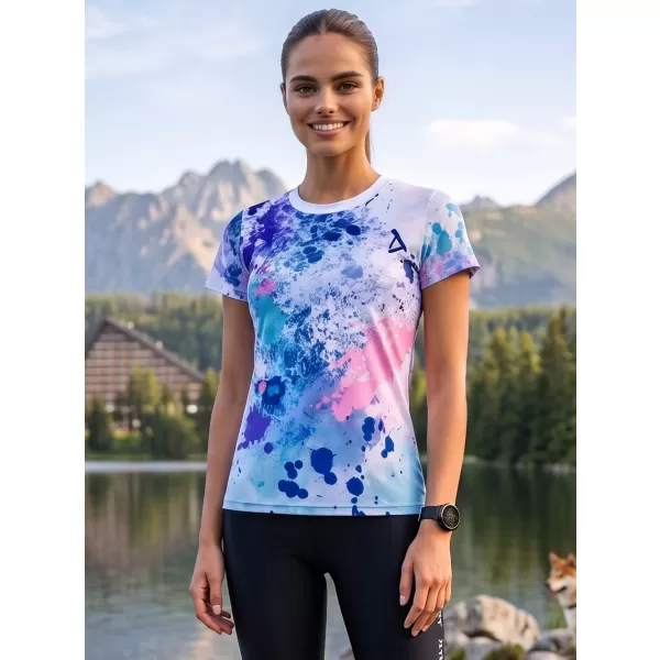  Hochwertiges Funktions-T-Shirt für Damen ALTISPORT VOJ/ALW055TR01 LILA/BLAU 