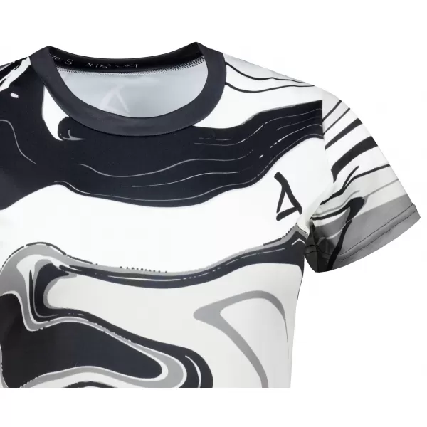  Hochwertiges Funktions-T-Shirt für Damen ALTISPORT VOJ/ALW099TR01 SCHWARZ UND WEIß 