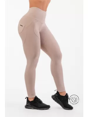 Lifting-Effekt-Bubble-Butt-Leggings mit hoher Taille 587 CREME Nebbia