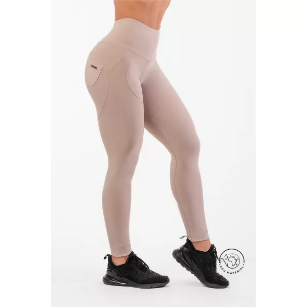  Lifting-Effekt-Bubble-Butt-Leggings mit hoher Taille 587 CREME Nebbia 