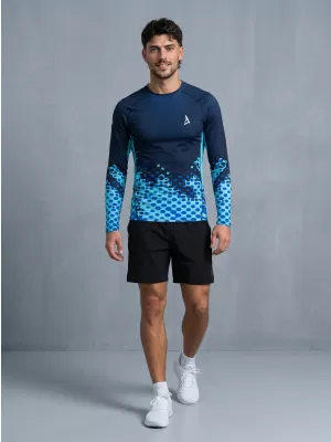 Funktionelle Kompression t -Shirt von Männern mit langarmiger Prämie ALTISPORT VOJ/ALM109TR03 KÖNIGLICH