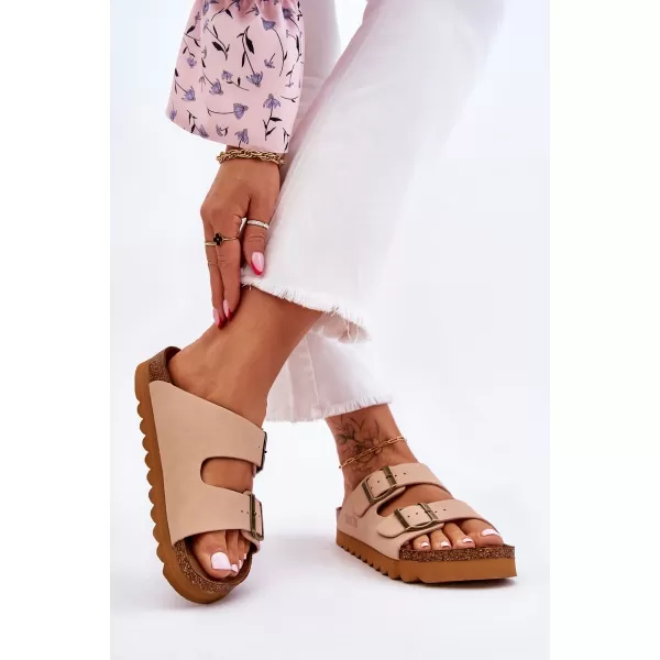  Damenhausschuhe BIG STAR LL274745 BEIGE Big Star Shoes 