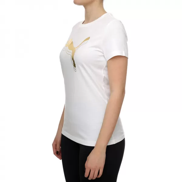  Hemd PUMA ESS METALLIC TEE 684995-52 WEIß 