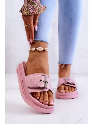 Modische Damenhausschuhe BIG STAR JJ274A308 ROSA Big Star Shoes
