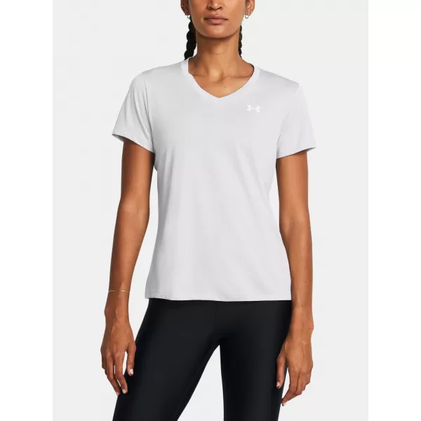  Damen-T-Shirt UNDER ARMOUR TECH SSV- TWIST 1384227-014 GRAU 