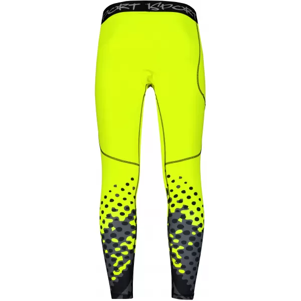  Lange Premium-Sportleggings für Herren ALTISPORT VOJ/ALM109LEG01 FLUOGELB 