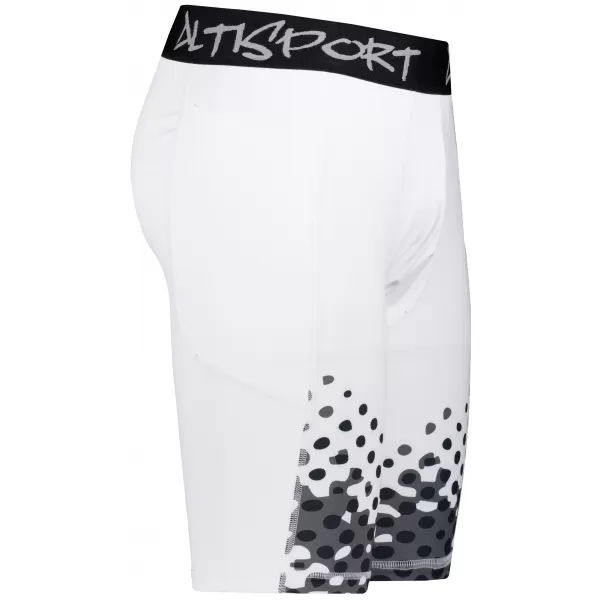  Männersport -Leggings über den Knien der Prämie ALTISPORT VOJ/ALM109LEG02 WEIß 