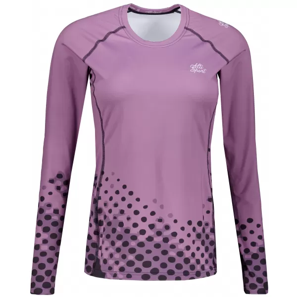  Frauen funktionales t -Shirt mit langen Ärmeln Premium ALTISPORT VOJ/ALW109TR03 LILA 