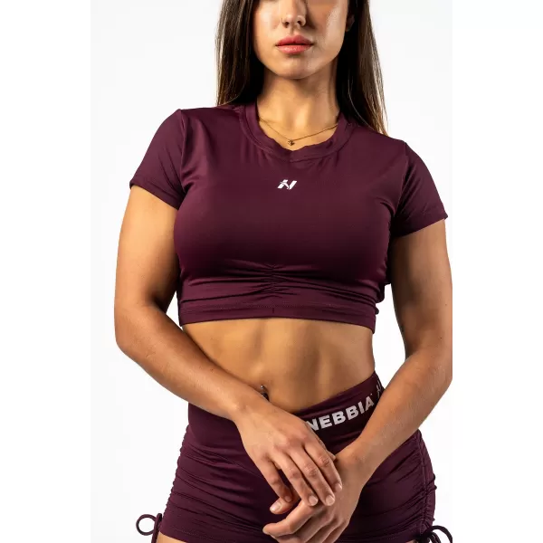  Crop-Top mit offenem Rücken STRONG BEAUTY 430 DARK RED Nebbia 