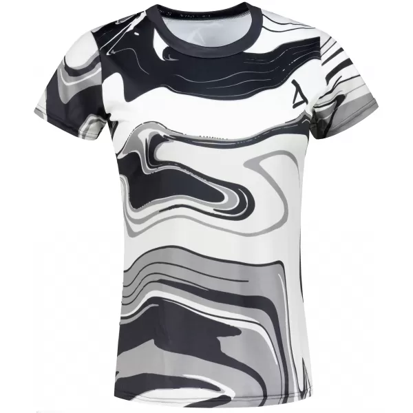  Hochwertiges Funktions-T-Shirt für Damen ALTISPORT VOJ/ALW099TR01 SCHWARZ UND WEIß 