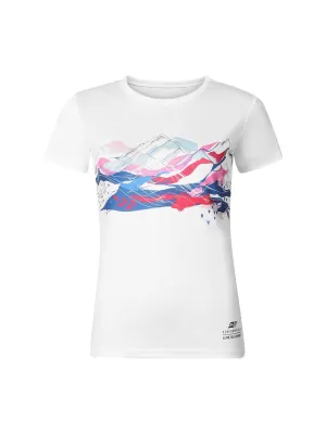 Damen-T-Shirt ALPINE PRO QUATRA 2 WEIß