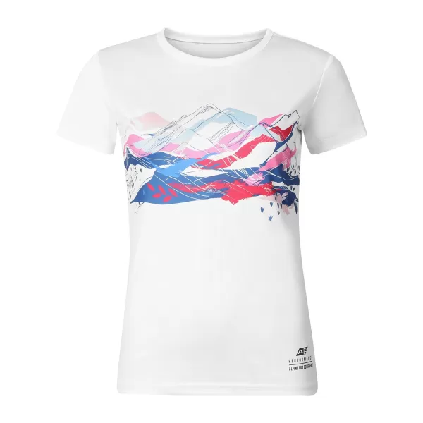  Damen-T-Shirt ALPINE PRO QUATRA 2 WEIß 