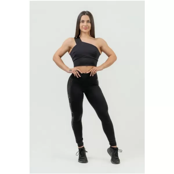  Damen-Sport-BH mit hoher Unterstützung INTENSE Asymmetric 841 BLACK/GOLD Nebbia 