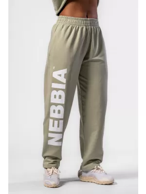 Lockere Baggy-Jogginghose BOYFRIEND STYLE 432 HELLGRÜN Nebbia